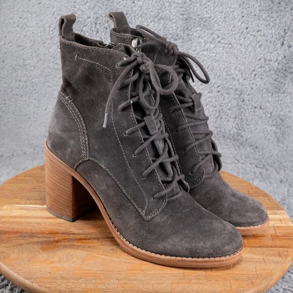 Dolce Vita Drew Dark Gray Suede Ankle Boot Size Womens Size 10 - Picture 1 of 7